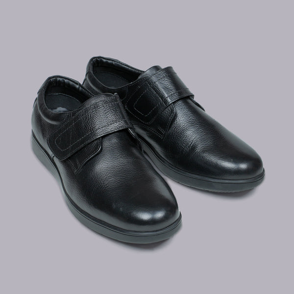 AUDEN - Black Velcro Strap Comfort Shoe