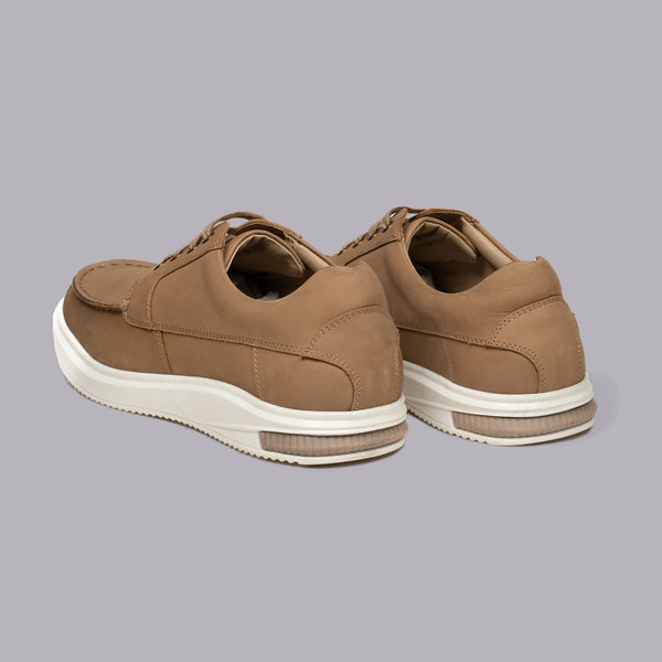 ELIO - Beige Moc-Toe Sneaker