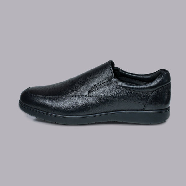 BENNET - Black Slip-On Comfort Loafer