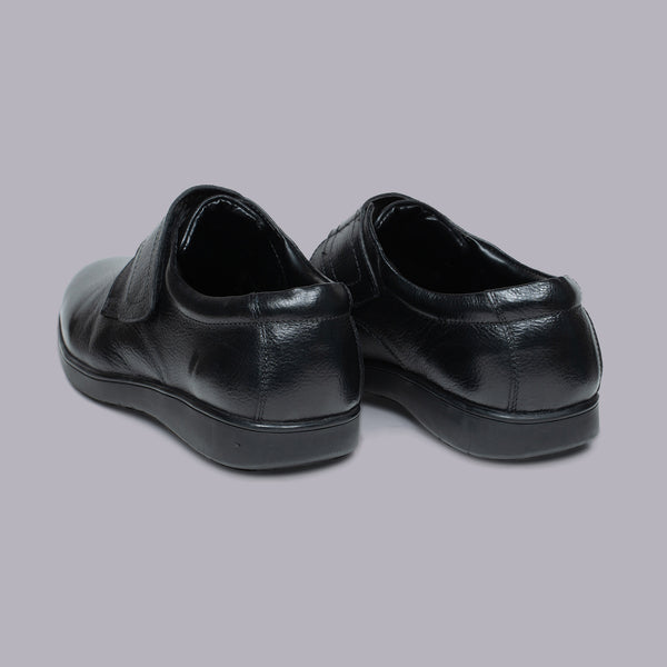 AUDEN - Black Velcro Strap Comfort Shoe