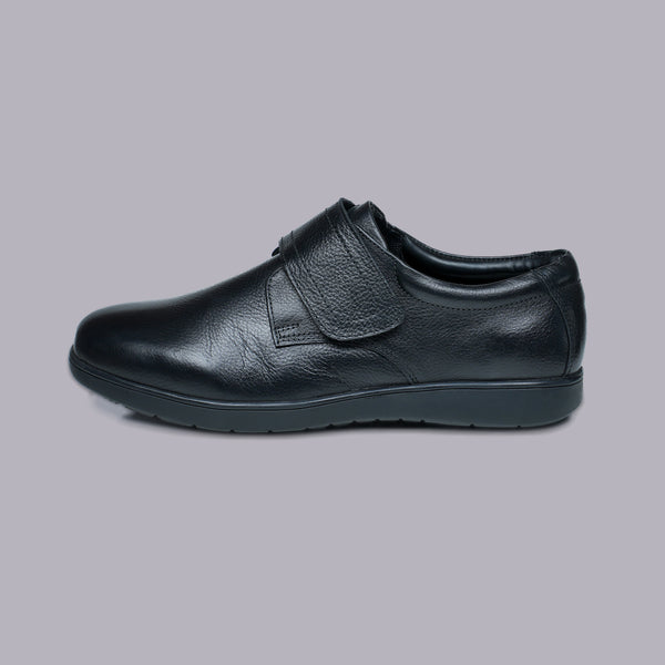 AUDEN - Black Velcro Strap Comfort Shoe