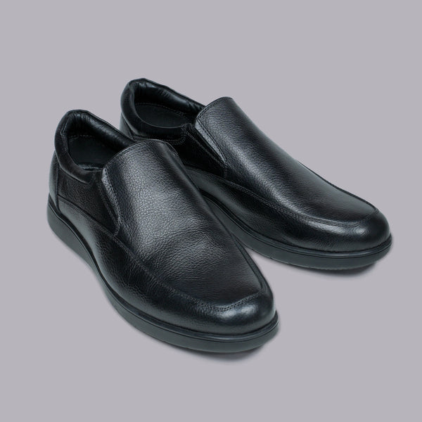 BENNET - Black Slip-On Comfort Loafer