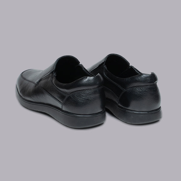 BENNET - Black Slip-On Comfort Loafer