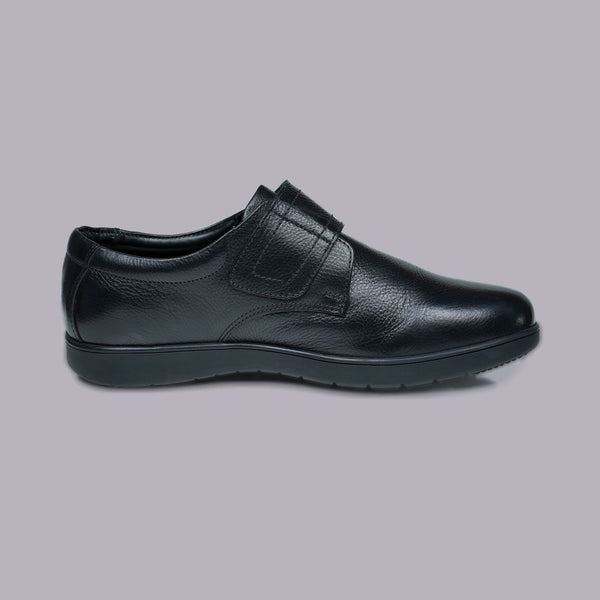 AUDEN - Black Velcro Strap Comfort Shoe