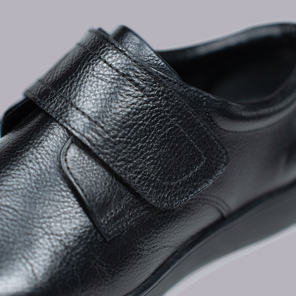 AUDEN - Black Velcro Strap Comfort Shoe