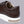 MILO - Dark Brown Pebbled Leather Sneaker with Side Zip