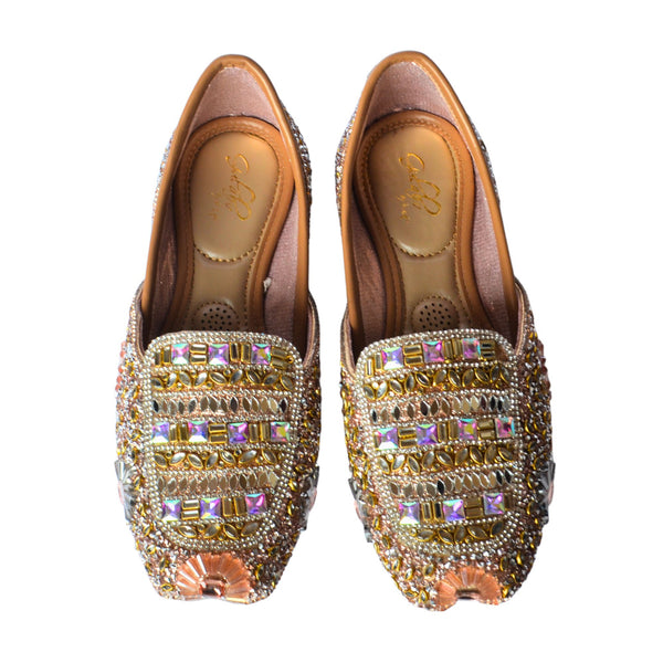 Hexagon Rose Gold Jutti