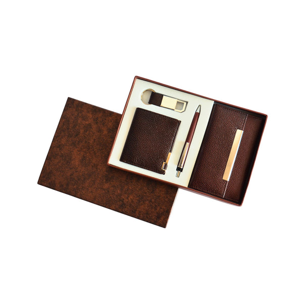 4-in-1 Combo of Female Wallet, Mini Unisex Wallet, Key Ring & Metal Pen