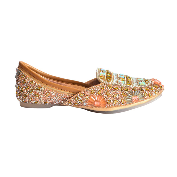 Hexagon Rose Gold Jutti