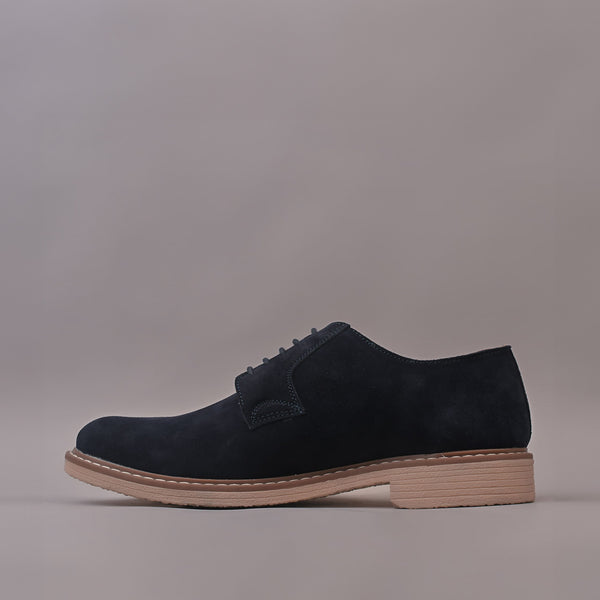 Blue Casual Suede Leather Shoes for Men