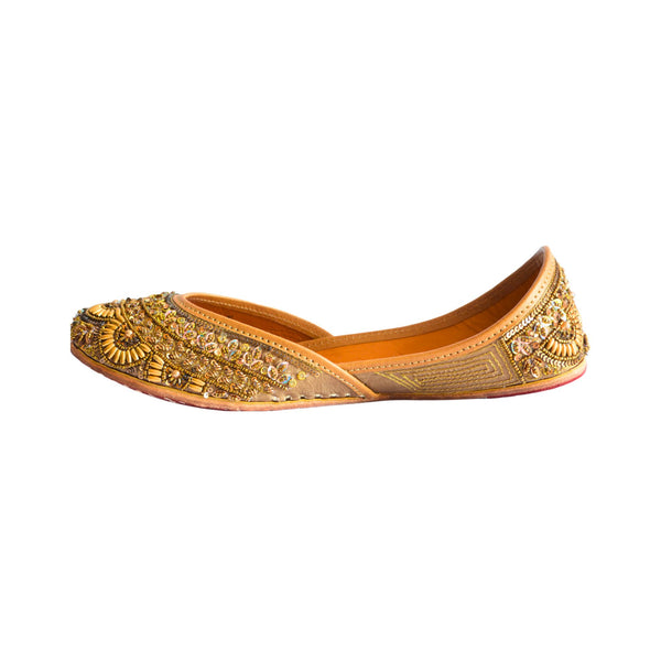 Antique Gold Curve Jutti