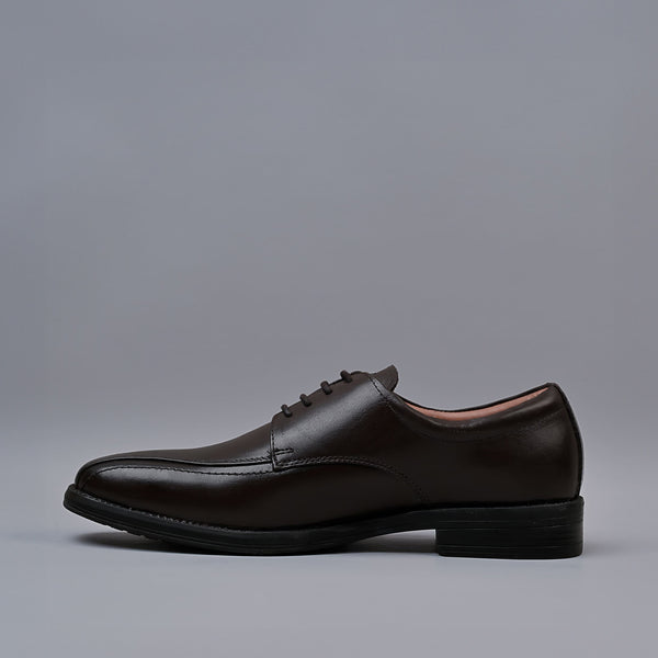 Dark Brown Genuine Leather Derby Shoes