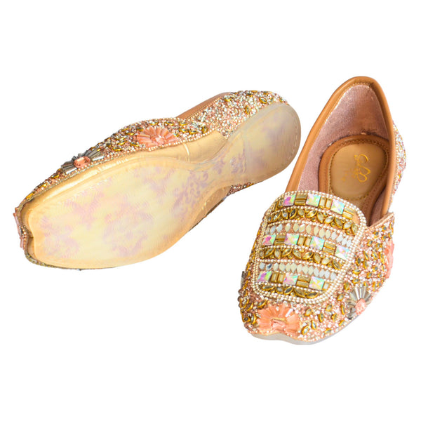 Hexagon Rose Gold Jutti