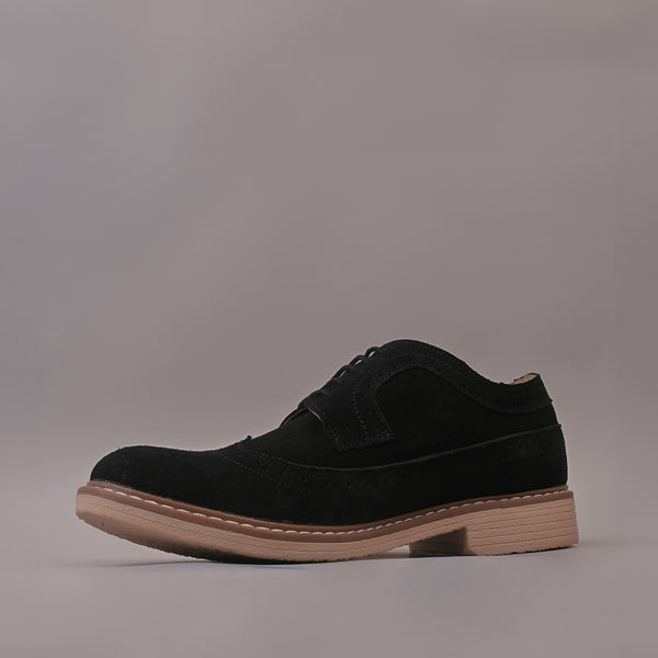 Black Casual Suede Leather shoes for Men