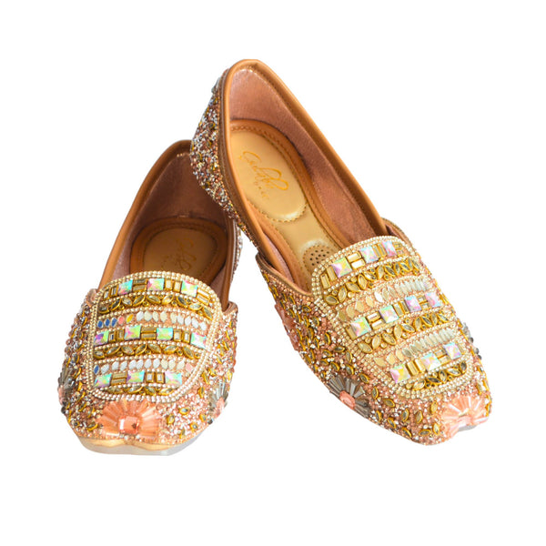 Hexagon Rose Gold Jutti