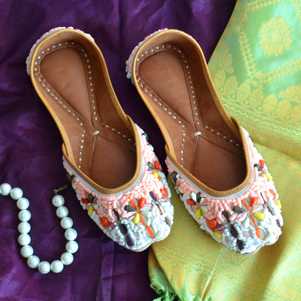 Beads Work Punjabi Jutti