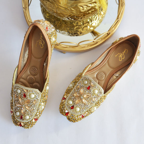 Hexagon Golden Jutti