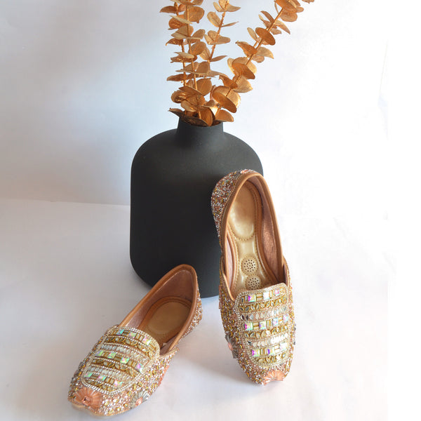 Hexagon Rose Gold Jutti