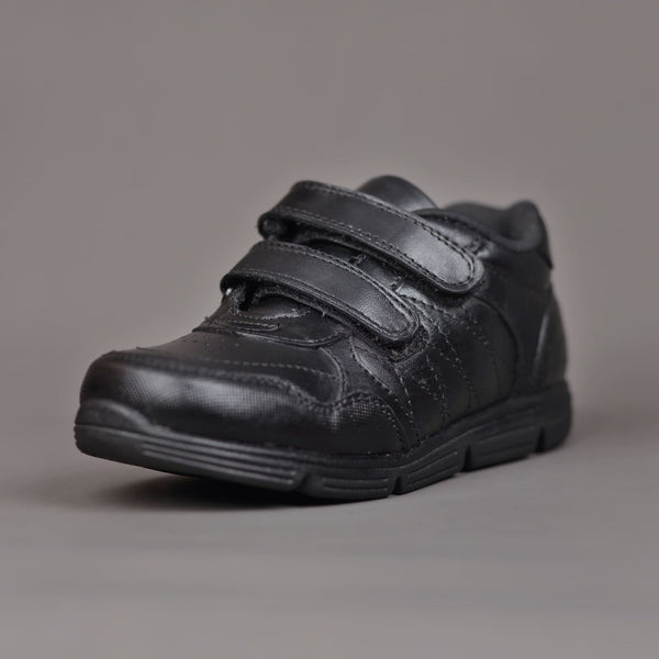 Black Genuine Leather School Shoes - Unisex