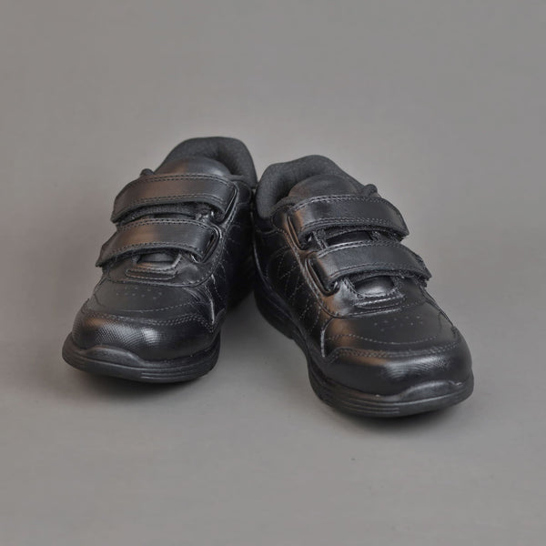 Black Genuine Leather School Shoes - Unisex