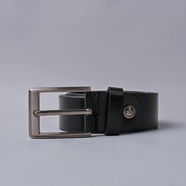 Men's Formal black Genuine Leather Belt - Nickel-Free Buckle