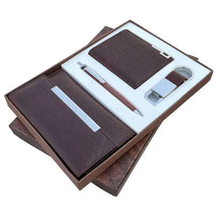 4-in-1 Combo of Female Wallet, Mini Unisex Wallet, Key Ring & Metal Pen