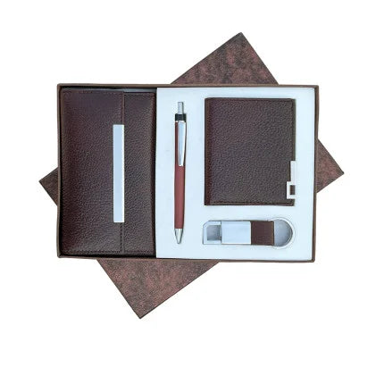 4-in-1 Combo of Female Wallet, Mini Unisex Wallet, Key Ring & Metal Pen