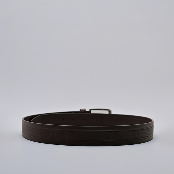 Mens Formal Genuine Leather Belt Brown