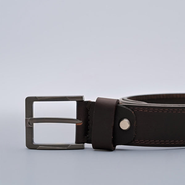 Dark Brown Formal Leather Belt for Men