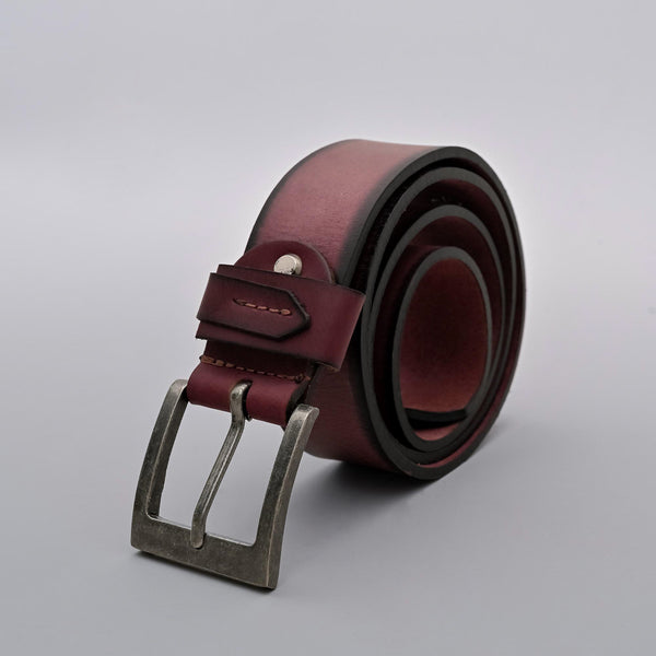 Shaded Brown Casual Genuine Leather Designer Belt