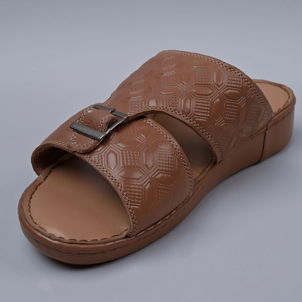 Genuine Leather Arabic Sandals Tan