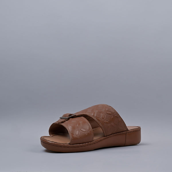 Genuine Leather Arabic Sandals Tan