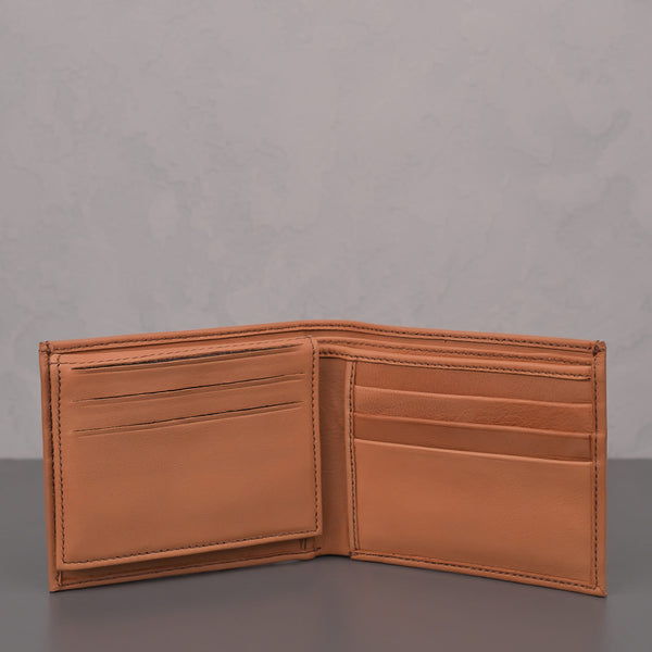 Men's Beige Leather Wallet