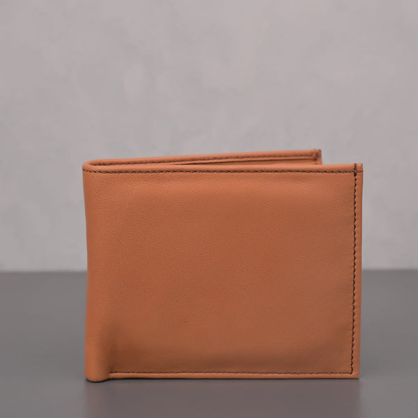 Men's Beige Leather Wallet