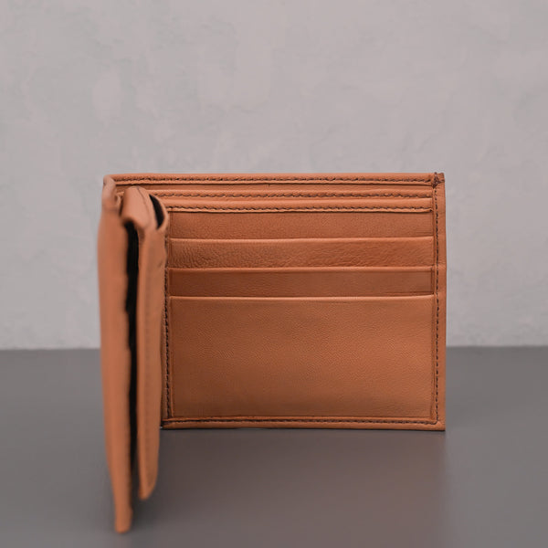 Men's Beige Leather Wallet