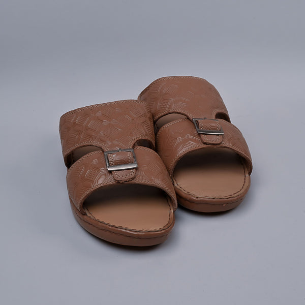 Genuine Leather Arabic Sandals Tan