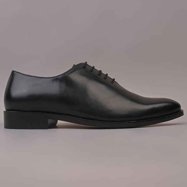 Men's Black Semi Goodyear Welted Lace Up Shoes