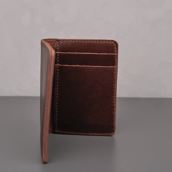 Free Men's Brown Leather Card Holder