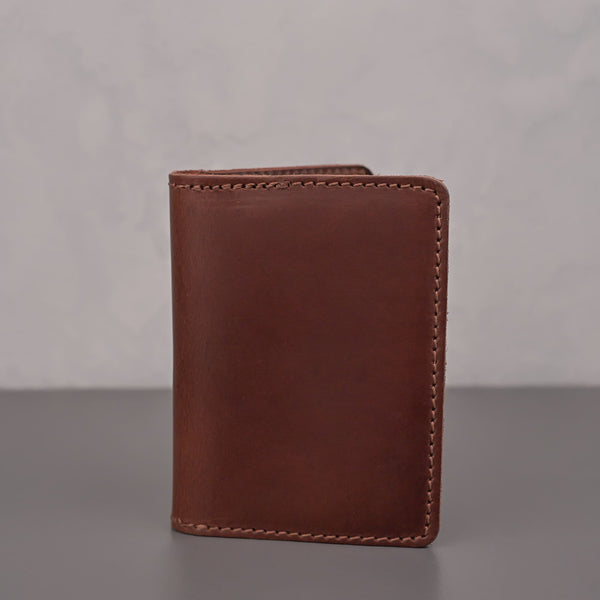 Free Men's Brown Leather Card Holder