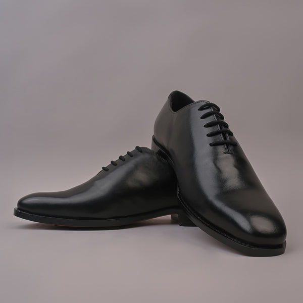 Men's Black Semi Goodyear Welted Lace Up Shoes