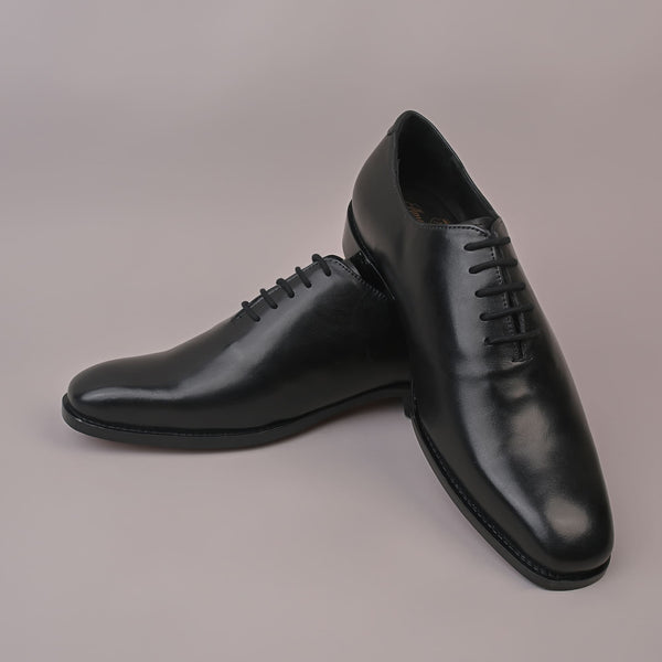 Men's Black Semi Goodyear Welted Lace Up Shoes