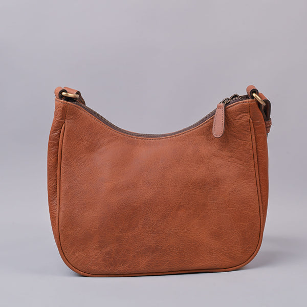 Women Tan Urban Leather Sling Bag