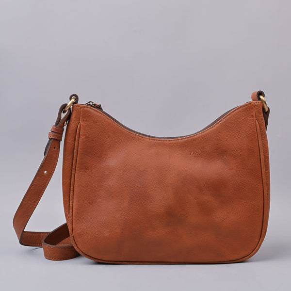 Women Tan Urban Leather Sling Bag