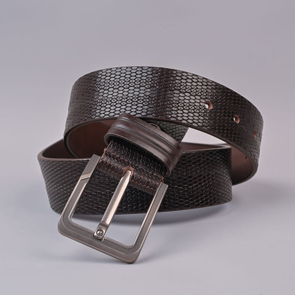 Men's Casual Brown Genuine Leather Stylish Belt