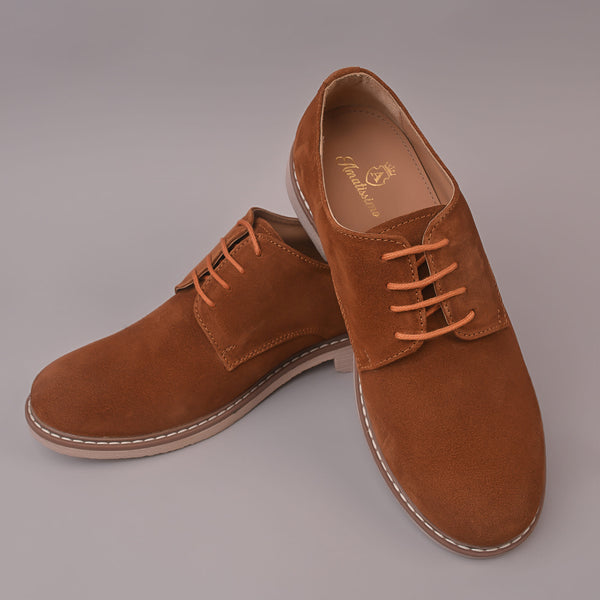 Men's Casual Tan suede Leather shoes