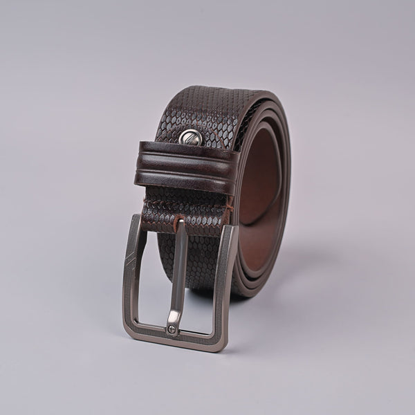 Men's Casual Brown Genuine Leather Stylish Belt