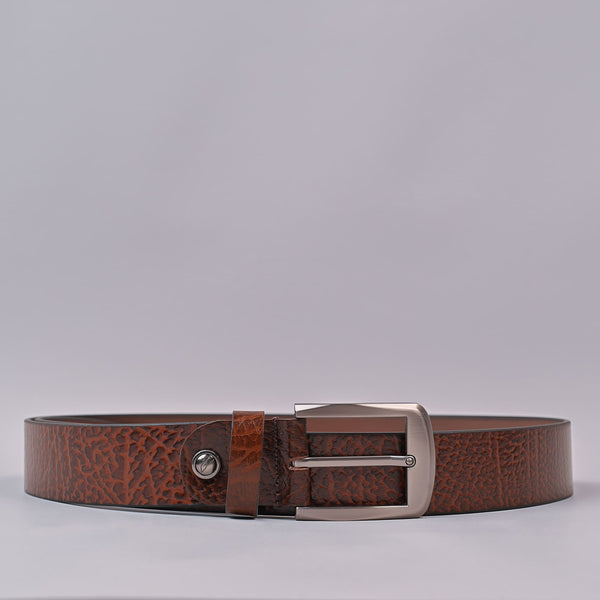 Men's Brown Casual Premium Spanish Leather Men's Belt