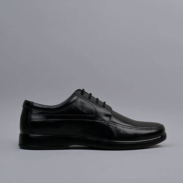 Black Genuine Leather Derby Shoes