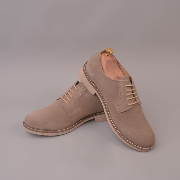 Brown Casual Suede Leather Shoes for Men