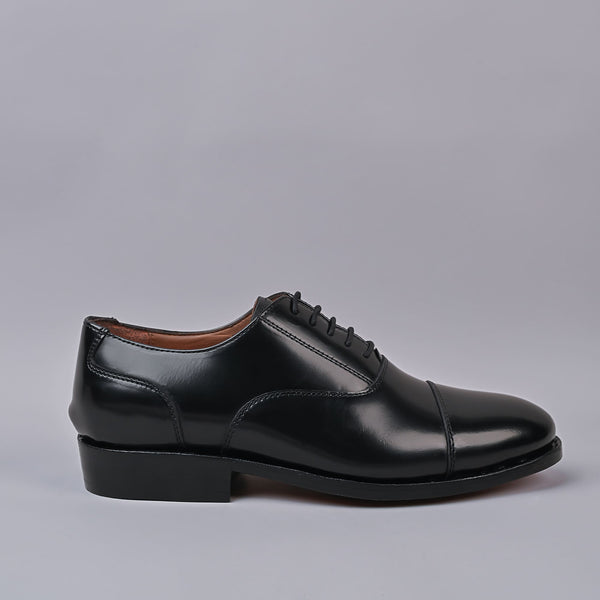 James Mens Oxford Leather Black Laceup Shoe